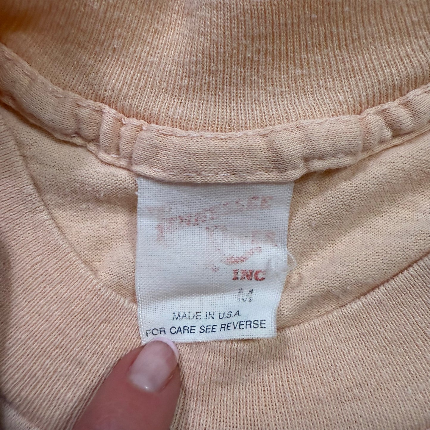 Vintage River Run 1990 Graphic Baby Tee, Size Small