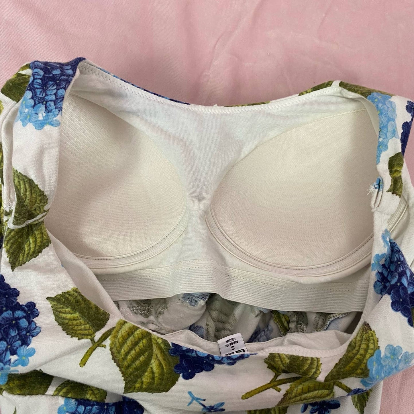 Reworked UNIQLO Floral Fit & Flare Mini Dress, Size Small