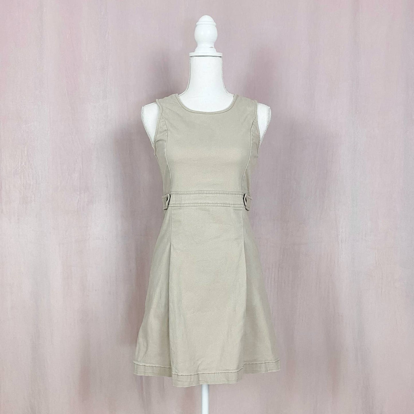 Secondhand Old Navy Tan Denim School Girl Mini Dress, Size Small