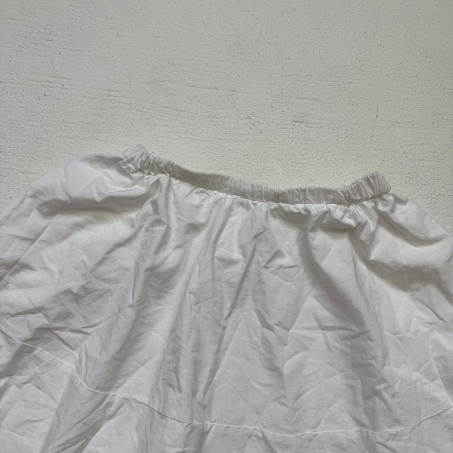 Secondhand Zara Basic White Tiered Mini Skirt M Lined Above Knee