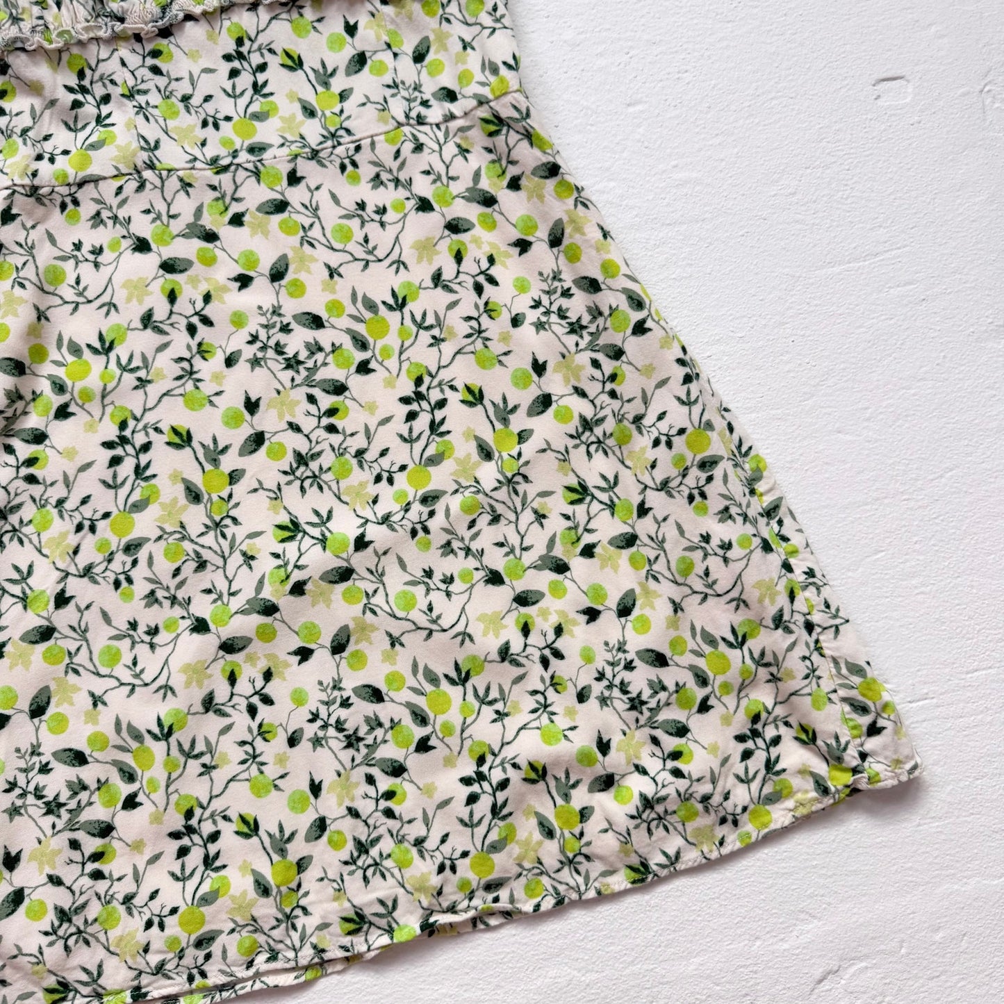 Secondhand Urban Outfitters Lime Print Micro Mini Dress, Size Small