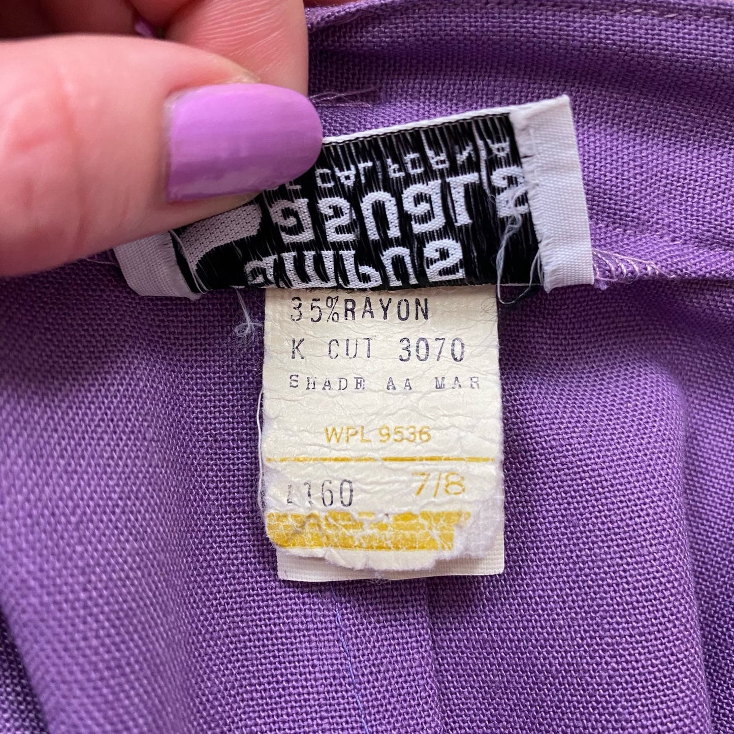Vintage Campus Casuals Purple A-Line Skirt with Belt, Size XS