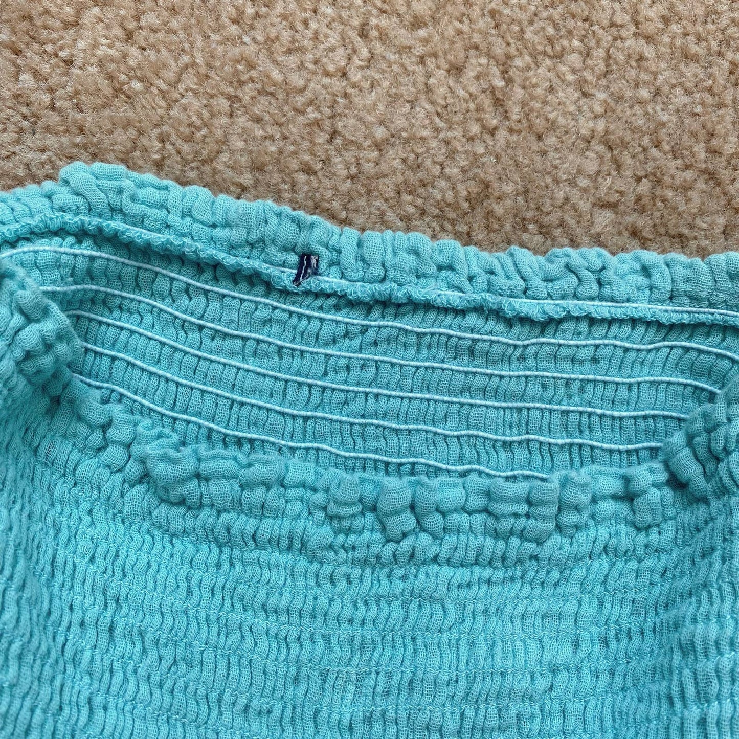 Secondhand Blue Life Tiered Ruffle Gauze Mini Skirt, Size Small