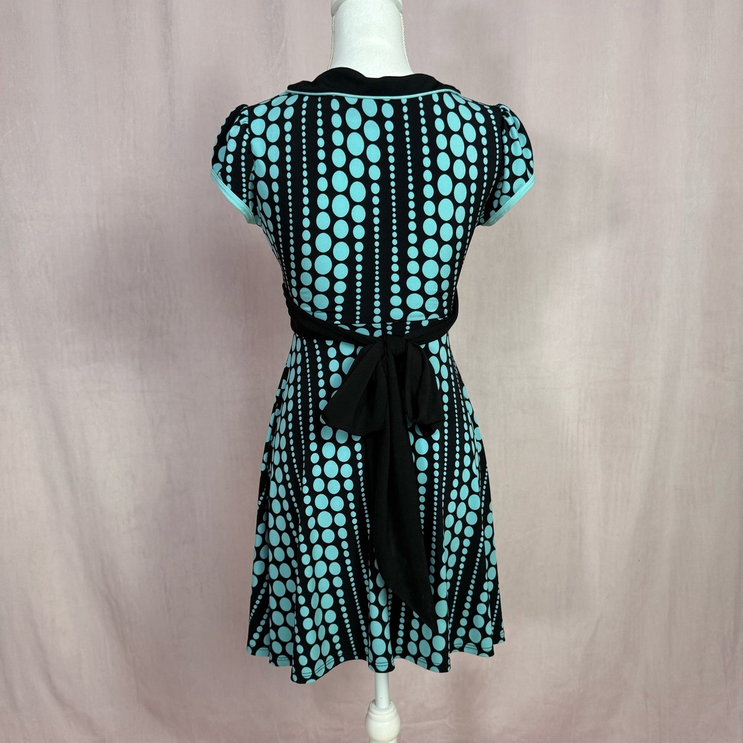 Y2K Rampage Polka Dot Fit & Flare Mini Dress, Size Small