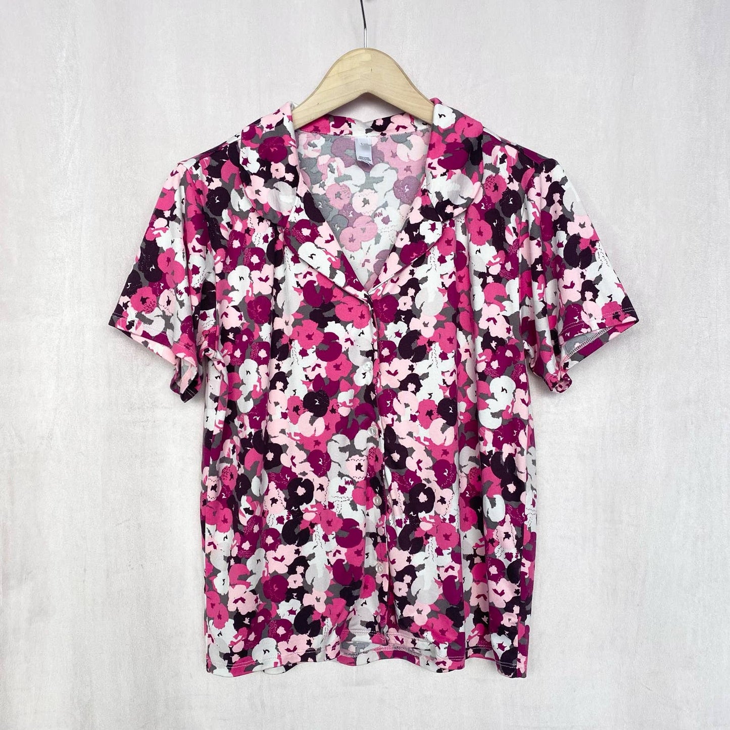 Secondhand Flora by Flora Nikrooz Floral Button Up Shirt, Size Medium
