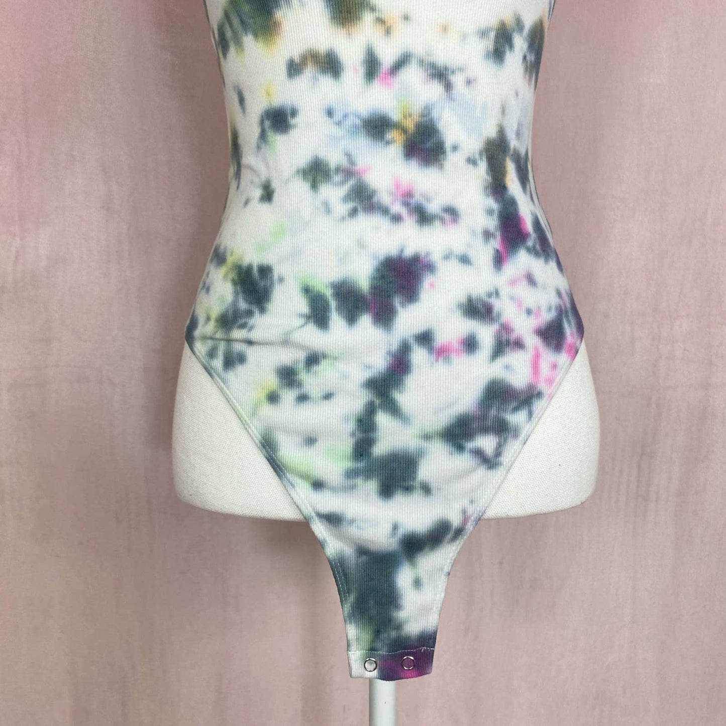 Reworked Wild Fable Tie Dye Bodysuit, Size Small
