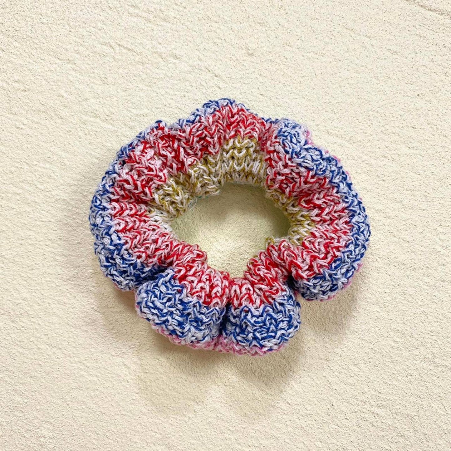 Scrap Fabric Crochet Knit Scrunchie