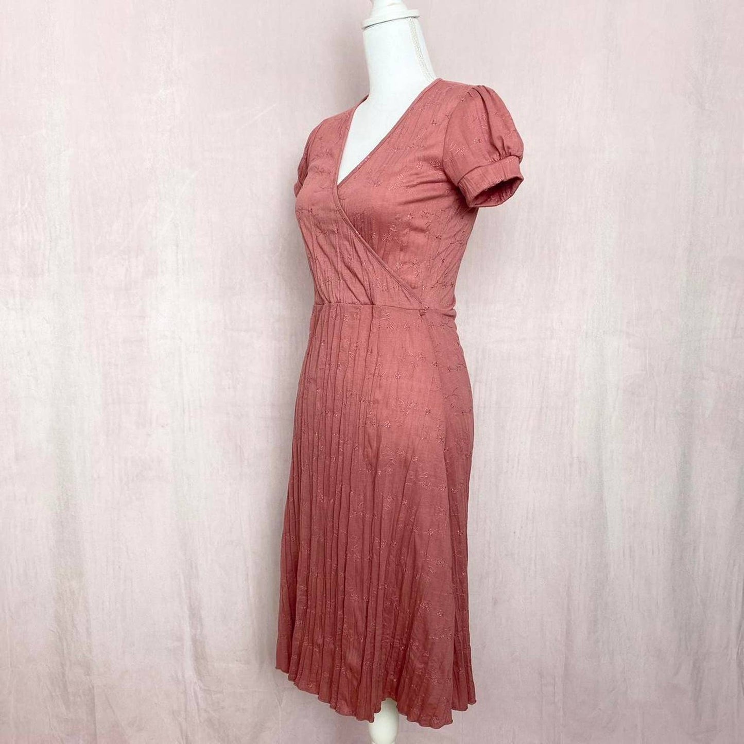Y2K So Cool USA Wrap Midi Boho Dress, Size Small