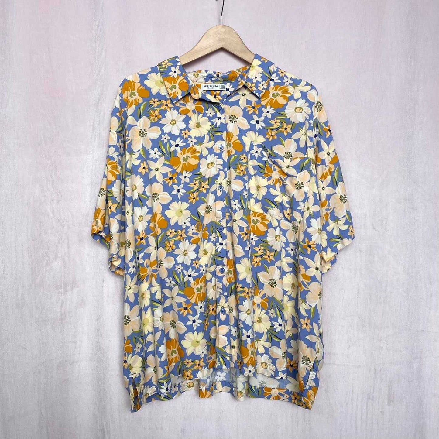 Y2K Arizona Jean Co Floral Button Up Shirt, Size XXXL