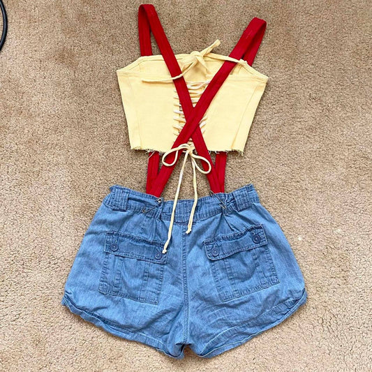 Upcycled Misty Pokémon Cosplay Halloween Costume, Size Small