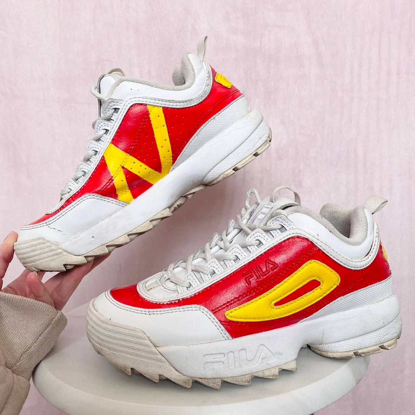 Custom Misty Pokémon FILA Disrupter 2 Premium Sneakers, Size 5.5