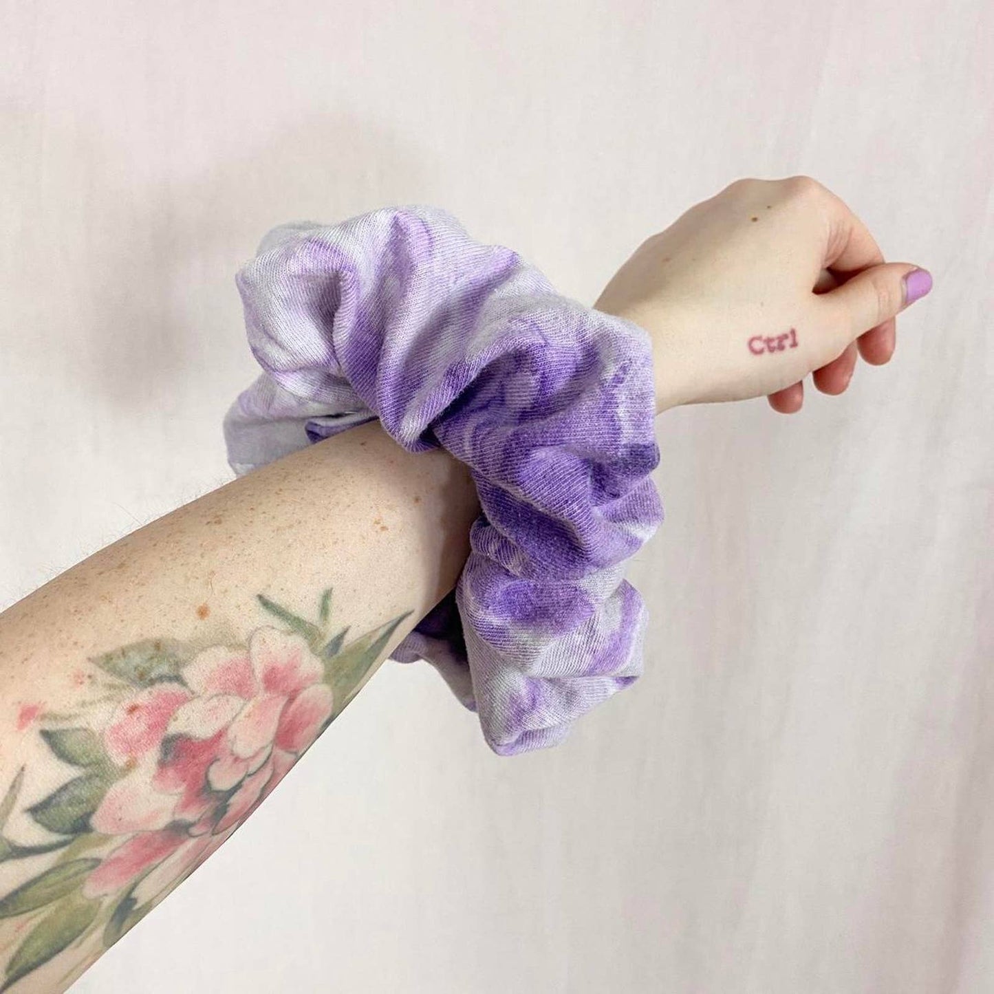 Scrap Fabric Tie Dye Jumbo Scrunchie