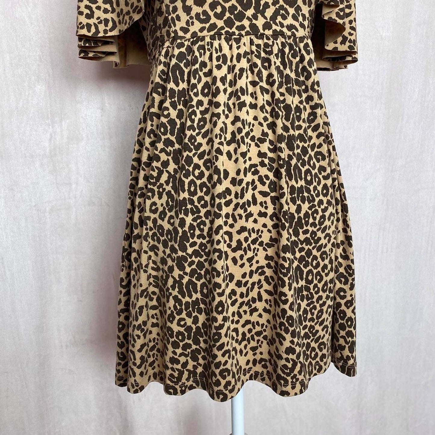 Secondhand Veronica M Leopard Print Mini Dress, Size Medium