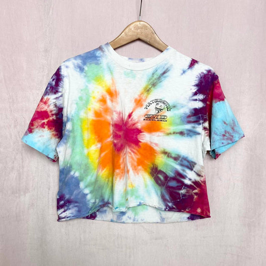 Vintage Matsumoto’s Shave Ice Hawaii Tie Dye Crop Tee, Size Large