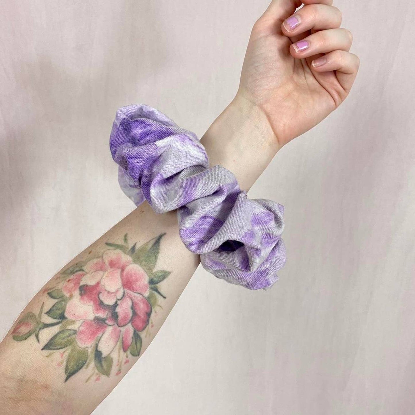 Scrap Fabric Tie Dye Jumbo Scrunchie
