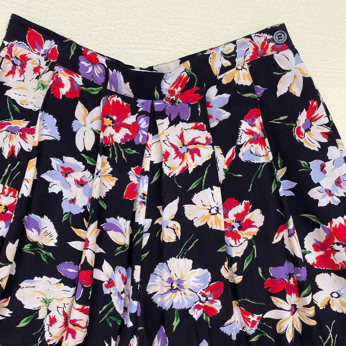 Vintage Liz Claiborne Floral Culotte Pants, Size 6
