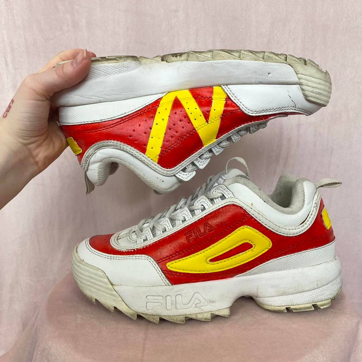 Custom Misty Pokémon FILA Disrupter 2 Premium Sneakers, Size 5.5