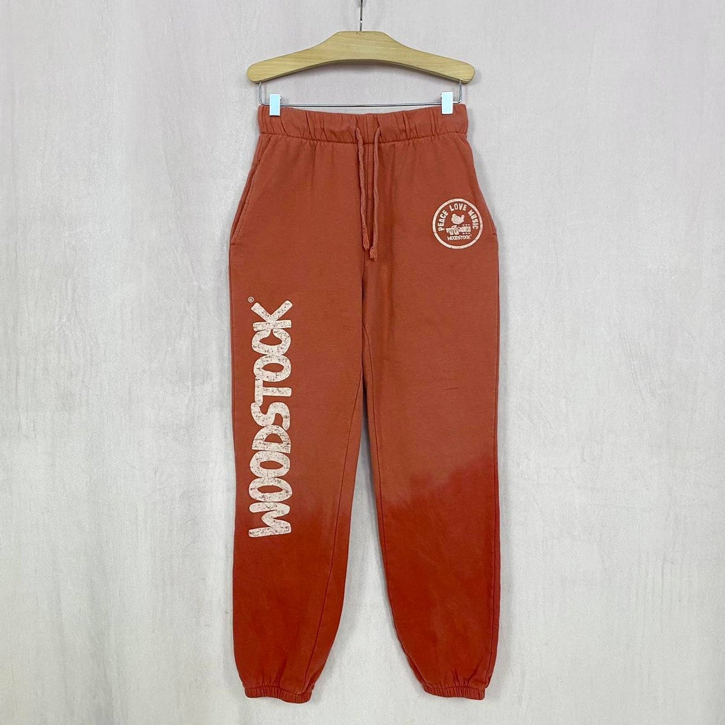 Secondhand Woodstock Graphic Jogger Sweatpants, Size XS