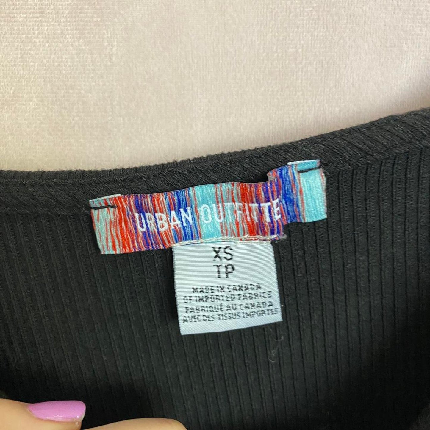Secondhand Urban Outfitters Off Shoulder Balloon Sleeve Crop Top, Size XS