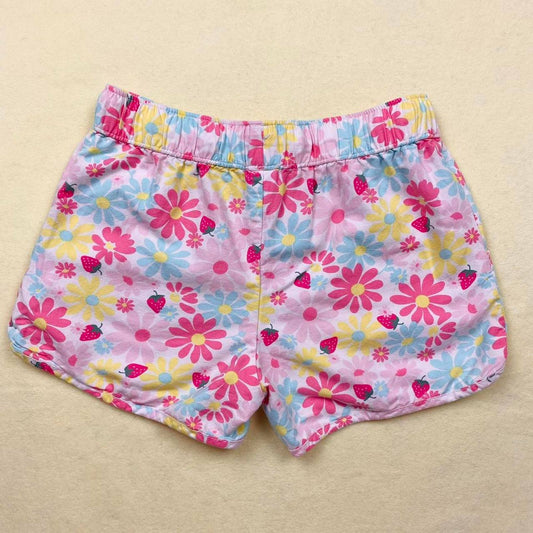 Y2K Strawberry Floral Shorts, Size XS