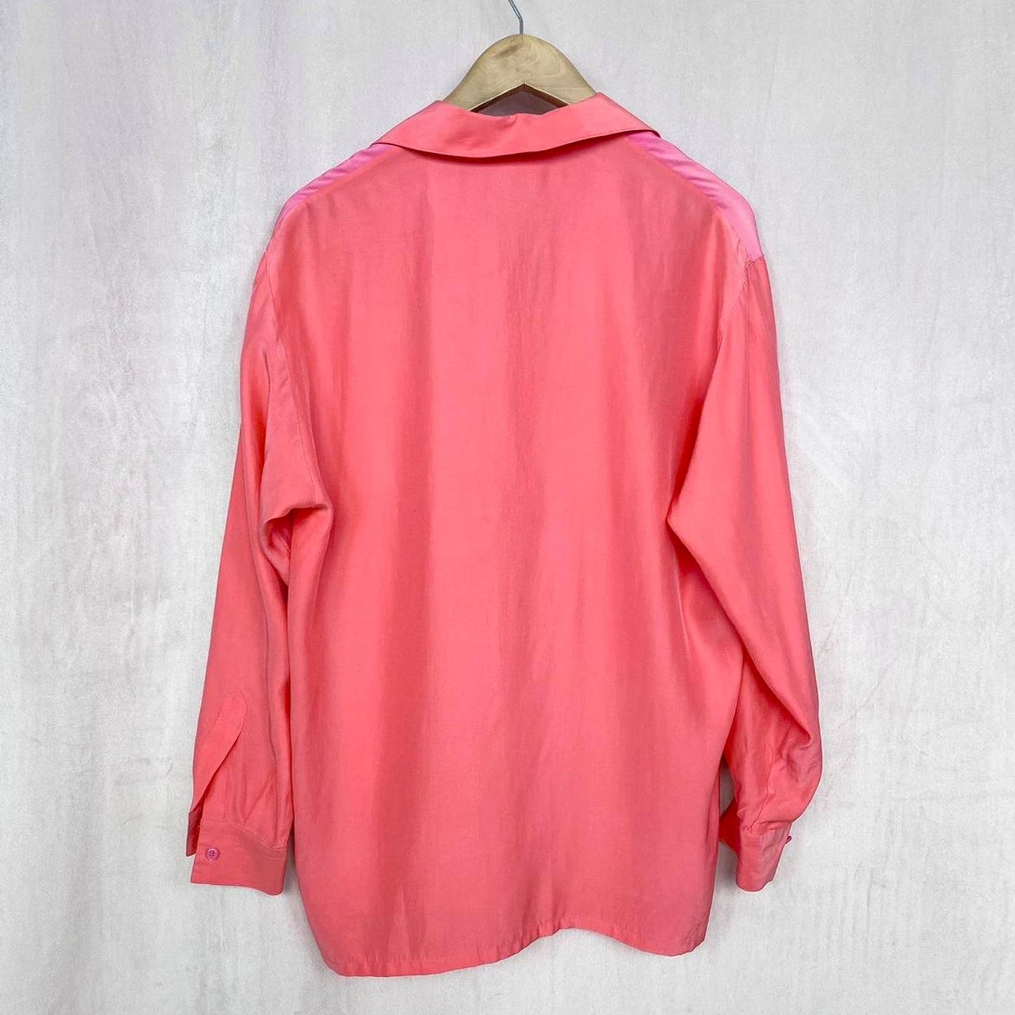 Vintage Ann Taylor Silk Long Sleeve Button Up, Size Small