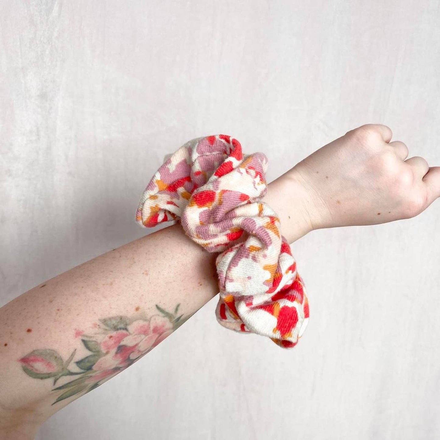 Scrap Fabric Soft Knit Jumbo Scrunchie