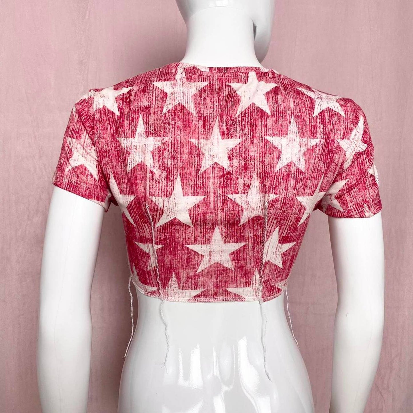 Reworked Christopher & Banks Star Crop Tee, Size XS