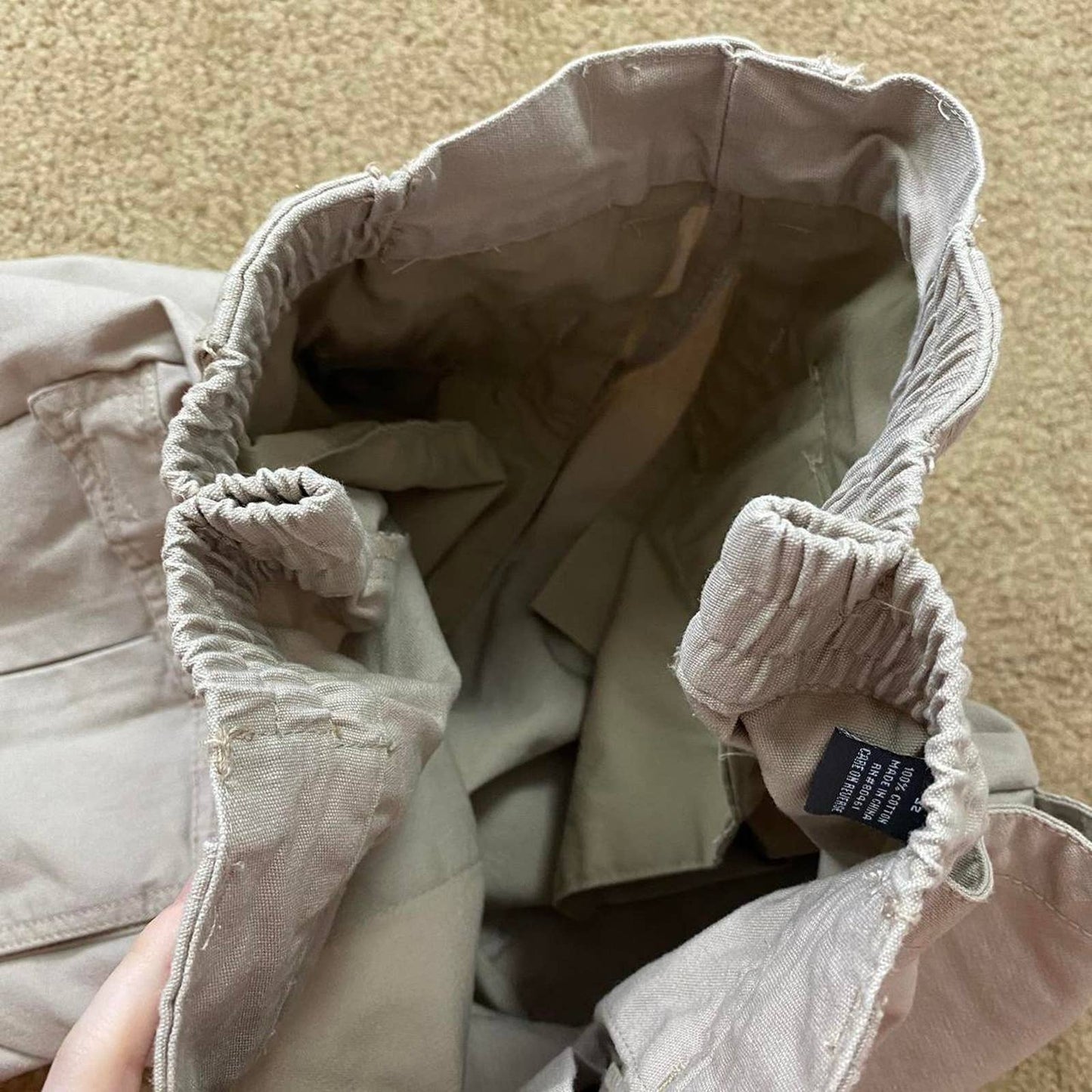 Secondhand Tan Utility Cargo Shorts, Size Small