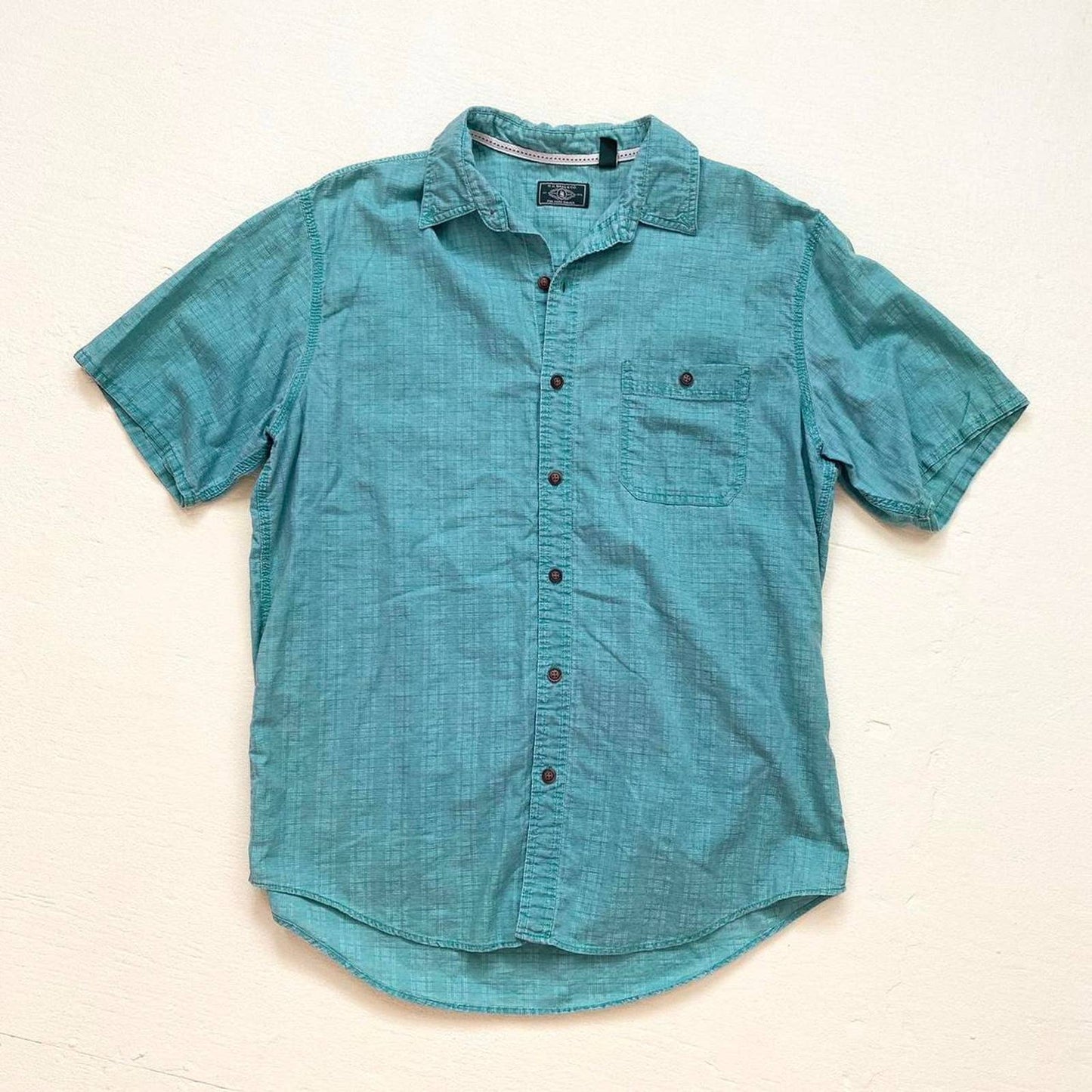 Secondhand G.H. Bass & Co. Button Up Short Sleeve Shirt, Size Large