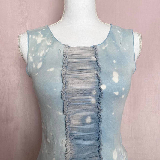 Upcycled Anthropologie Acid Wash Distressed Tank Top, Size Small
