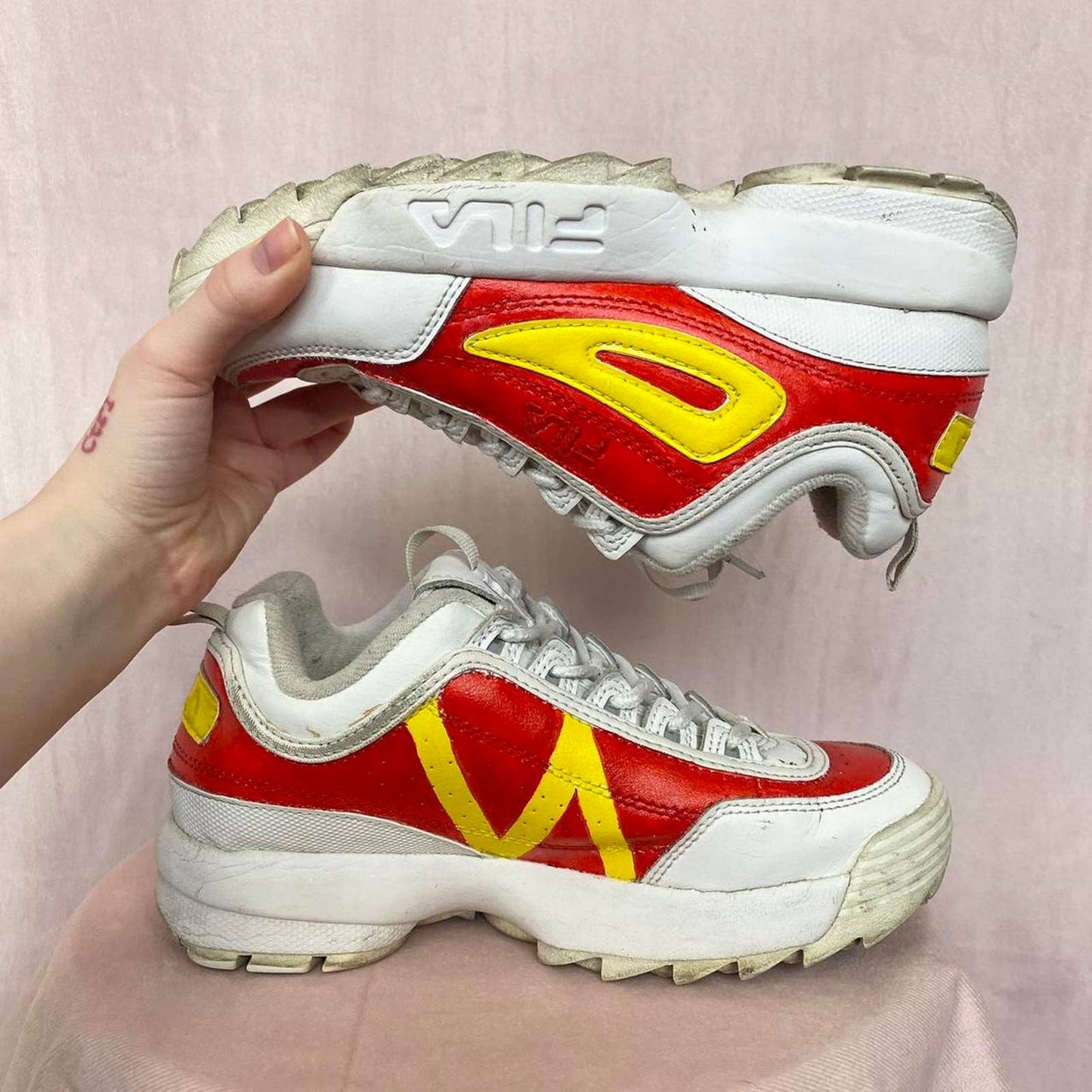 Custom Misty Pokémon FILA Disrupter 2 Premium Sneakers, Size 5.5