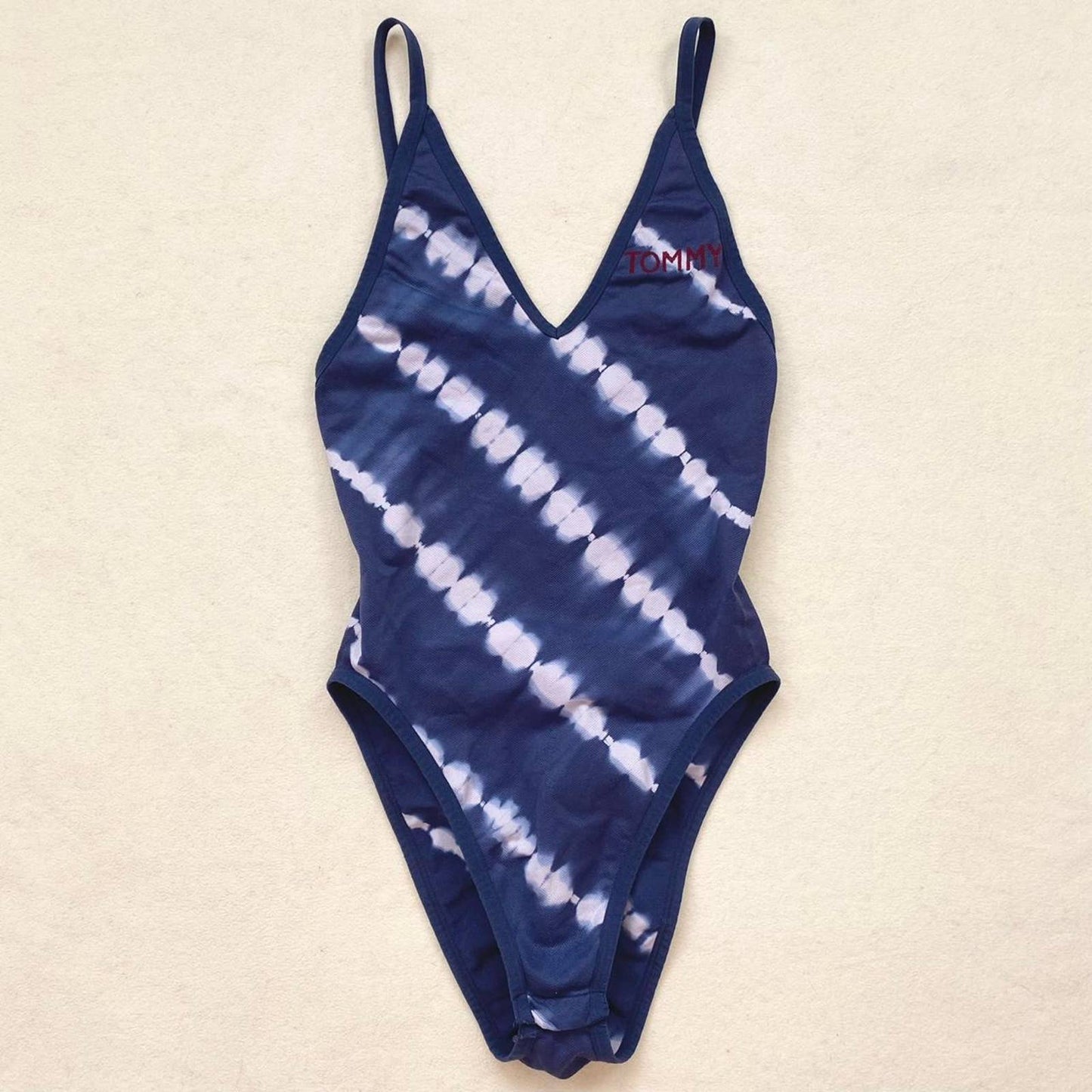 Secondhand Tommy Hilfiger Seamless Tie Dye Bodysuit, Size Small