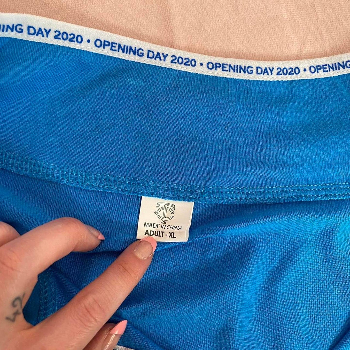 Reworked Minnesota Twins 1/4 Zip Crop Long Sleeve, Size Medium