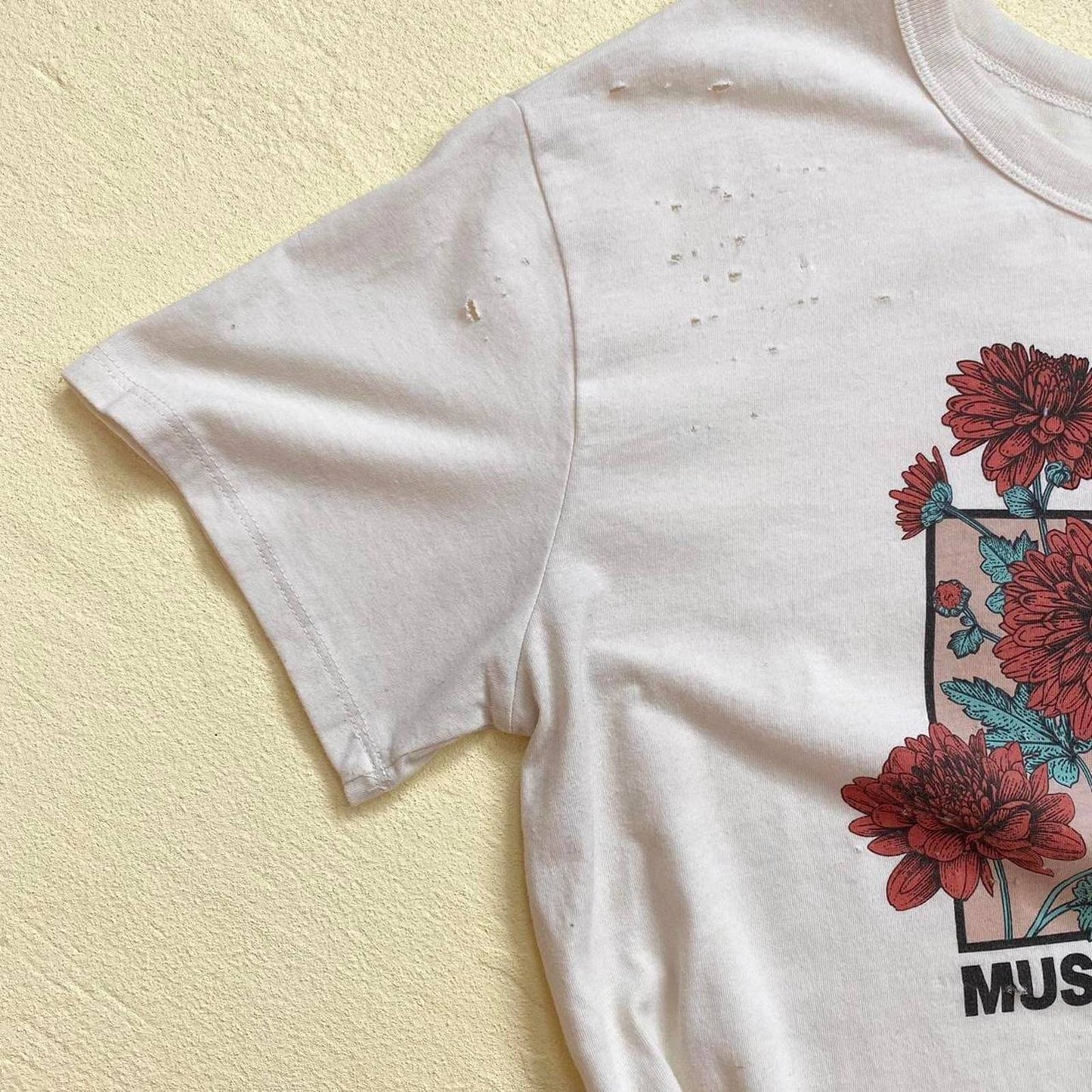 Upcycled MTV Distressed Graphic Tee, Size Large