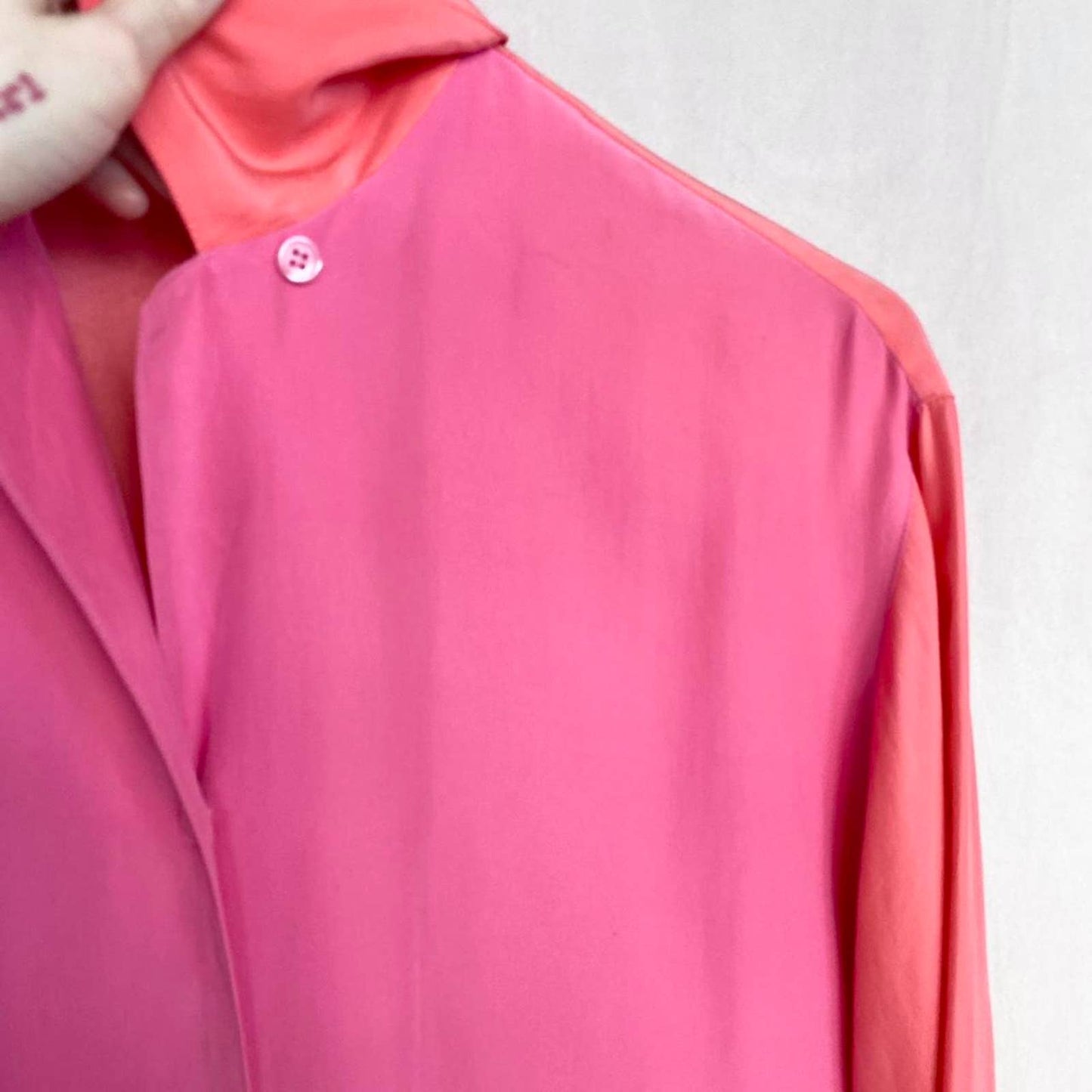 Vintage Ann Taylor Silk Long Sleeve Button Up, Size Small