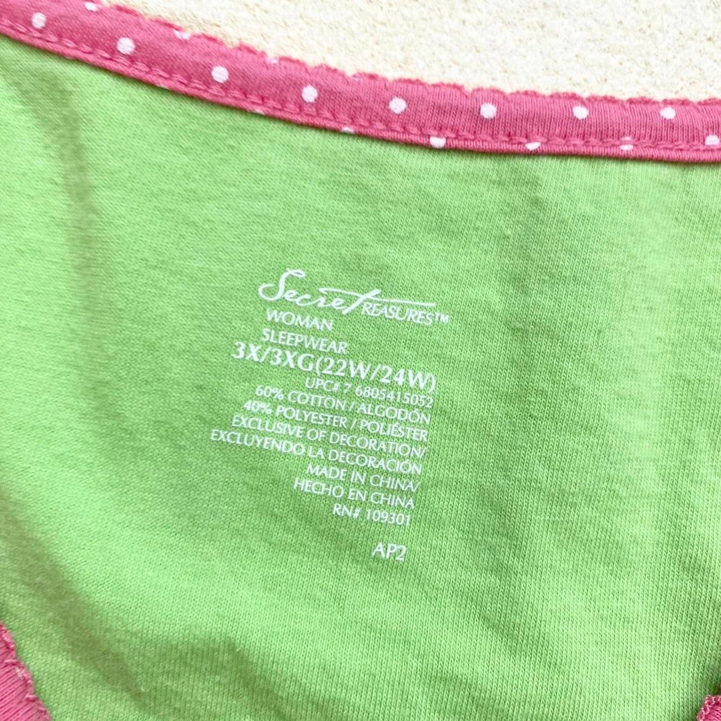 Secondhand Secret Treasures Flamingo Green T-Shirt, Size 3X