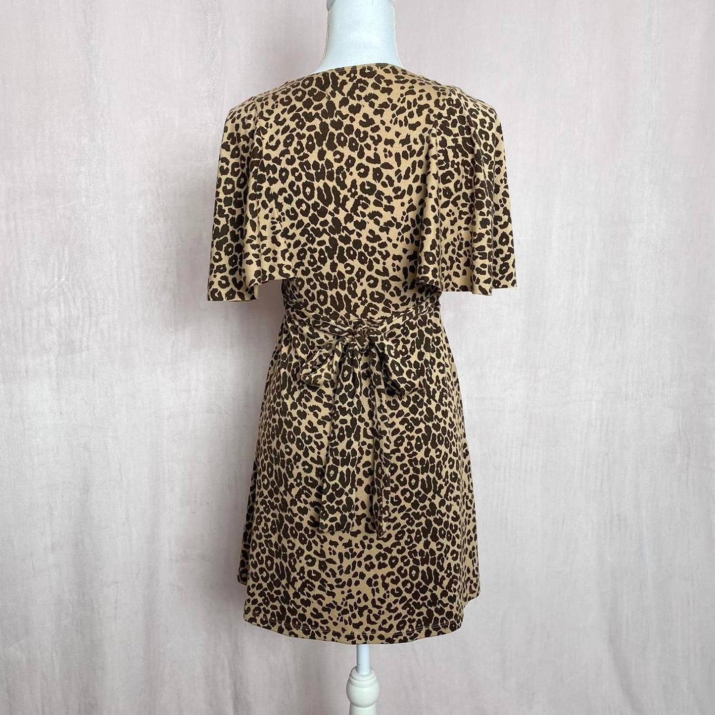Secondhand Veronica M Leopard Print Mini Dress, Size Medium