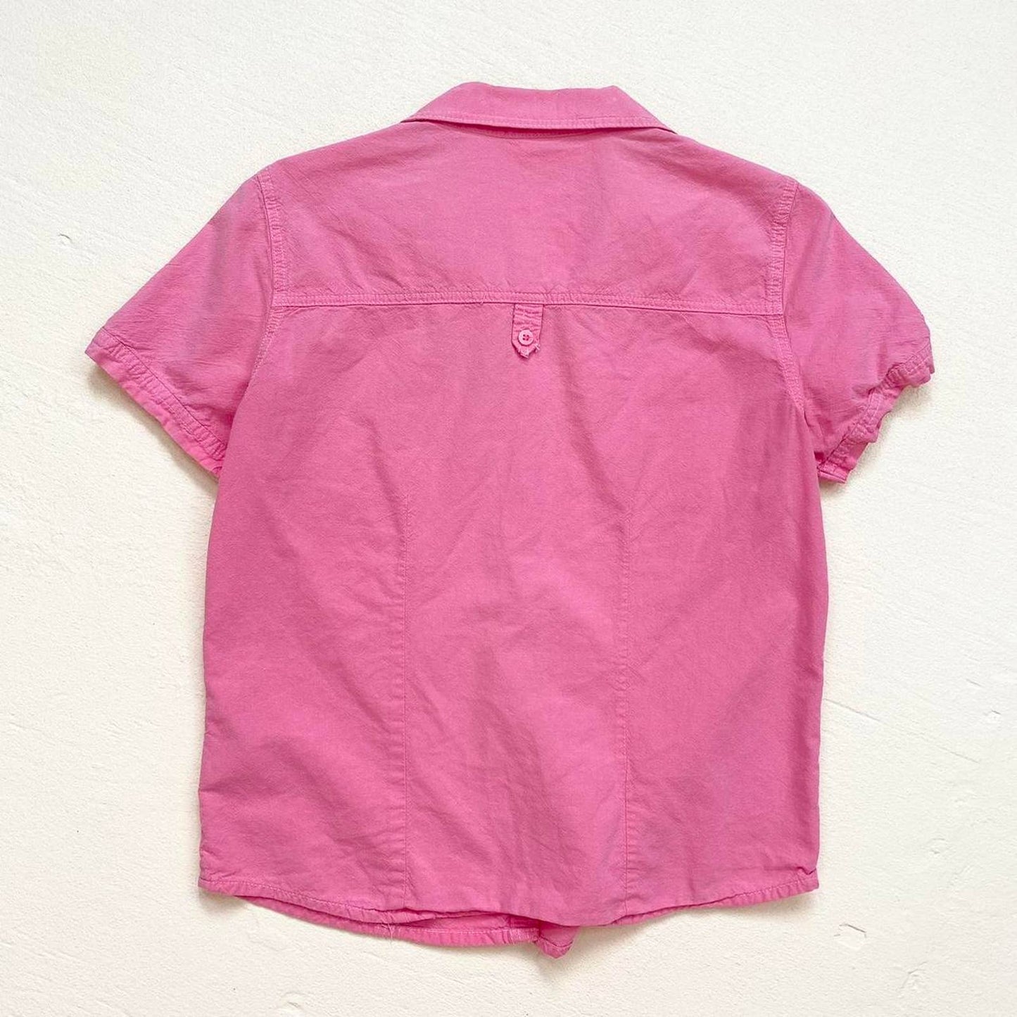 Vintage Pappagallo Pink Denim Button Up Shirt, Size Small