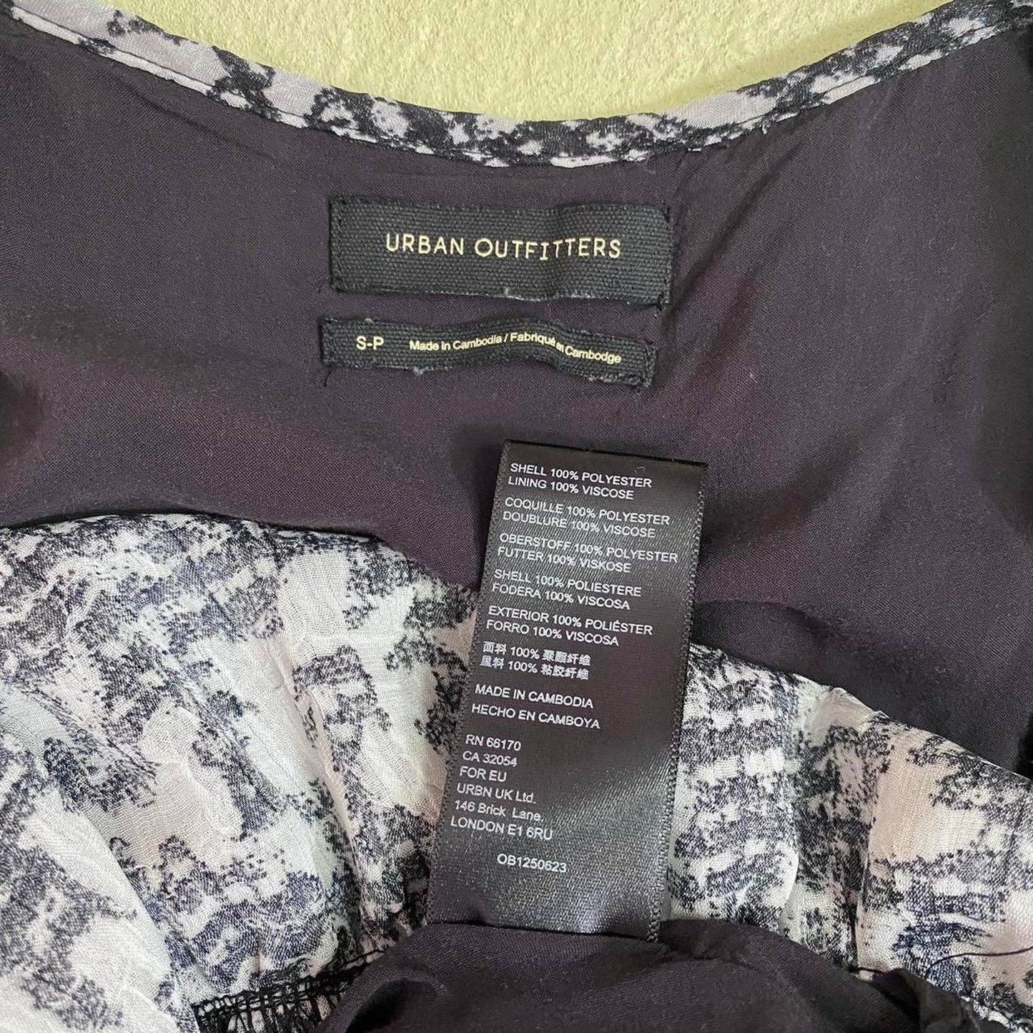 Secondhand Urban Outfitters Floral Tiered Babydoll Mini Dress, Size Small