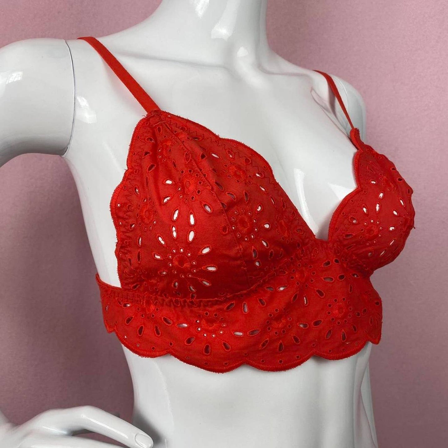 Secondhand Jasmine & Ginger Coral Bralette, Size Small