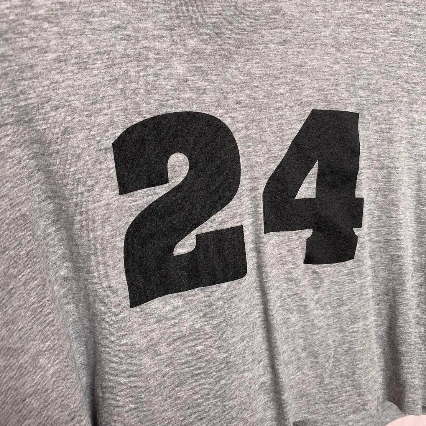 Reworked 24 Hang Loose Gray Crop Tee, Size XL