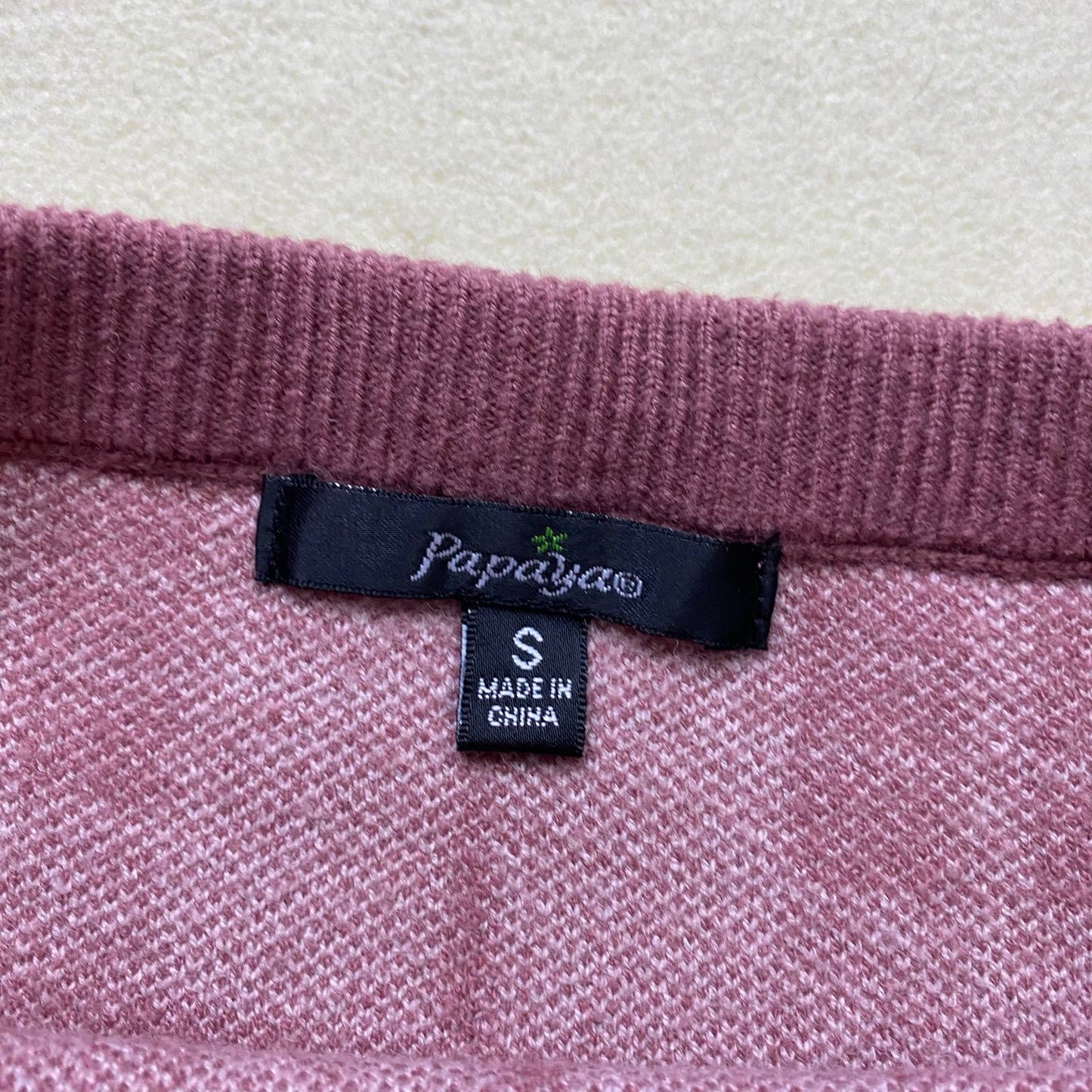 Secondhand Papaya Plaid Knit Mini Skirt, Size Small