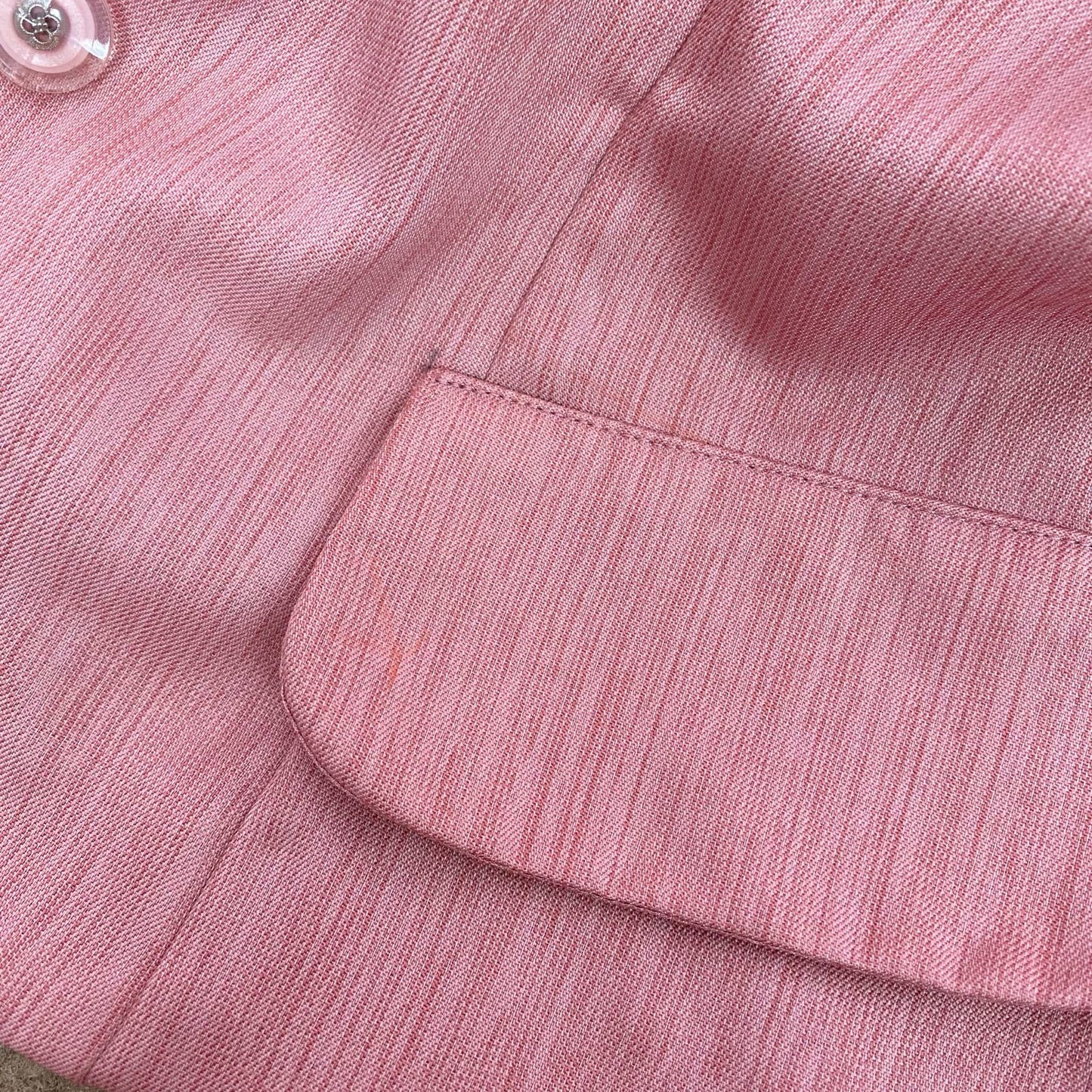Vintage Homemade Pink Button Up Shirt, Size Medium