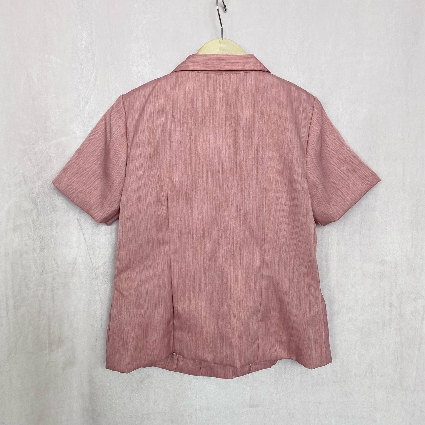 Vintage Homemade Pink Button Up Shirt, Size Medium