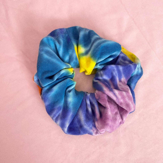 Scrap Fabric Tie Dye Jumbo Scrunchie