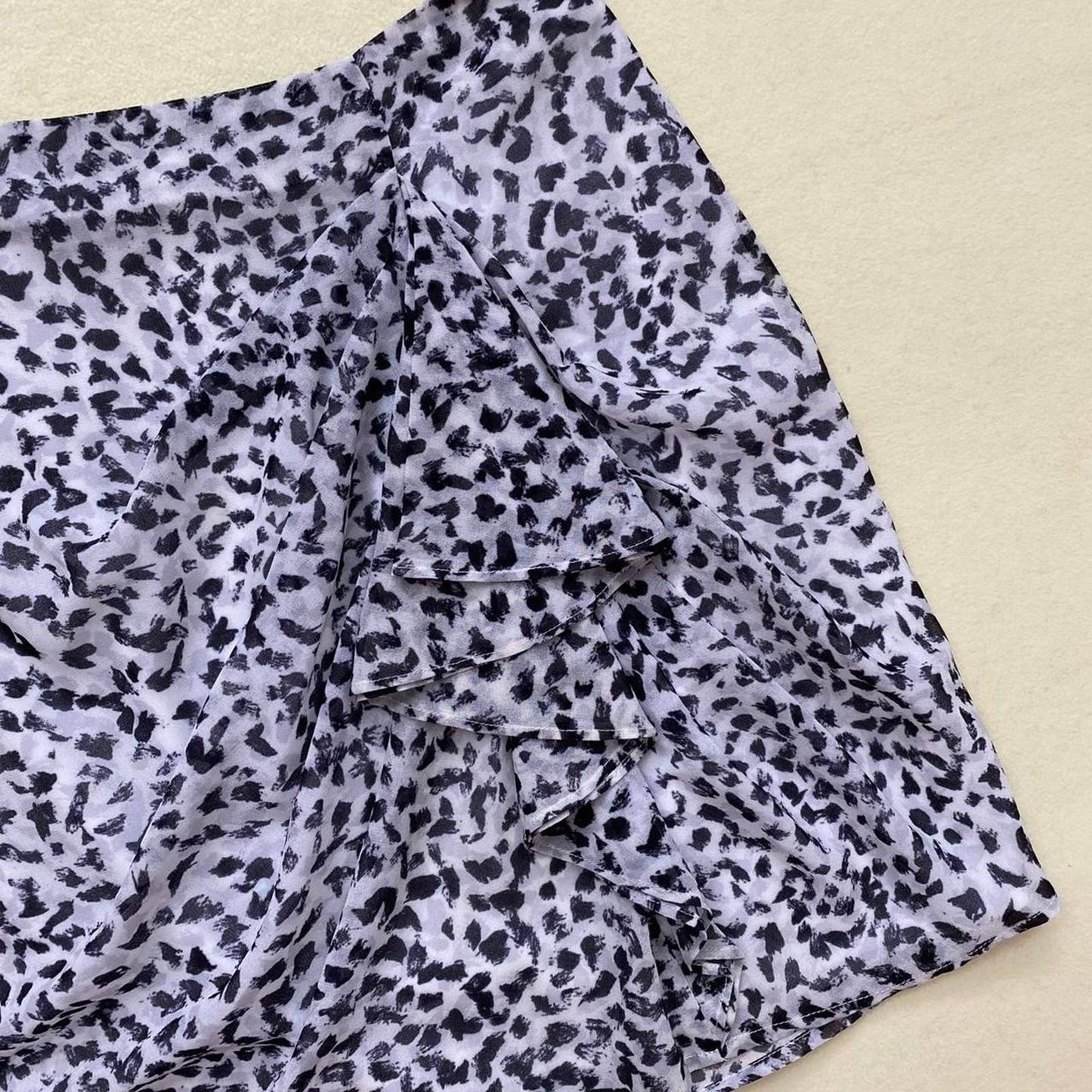 Secondhand C/MEO Collective Leopard Print Mini Skirt - Sample, Size Small