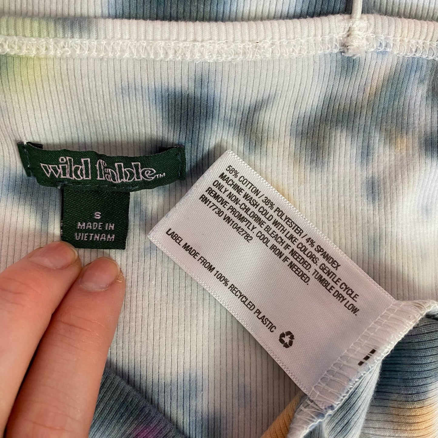 Reworked Wild Fable Tie Dye Bodysuit, Size Small