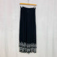 Vintage Harari Sheer Embroidered Maxi Skirt, One Size