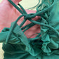 Secondhand Thats So Fetch Ruched Mini Mente Dress in Emerald, Size Small