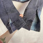 Secondhand AngFu Embellished Crop Jean Jacket, Size Small